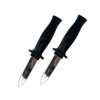 Wendy Mall 2 Pcs Plastic Retractable Knife Magic Toy Joke Trick Toy Halloween Props Fake Plastic Blade Disappearing Dagger Knife
