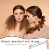 2500 PCS Hair Bands, Elastic Hair Band, Mini Hair Rubbers Ties with 2 PCS Topsy Tail Hair Tools for Girls Ponytail Hair Accessories, Soft Elastic Bands Non-Slip Small Hair Ties Black.