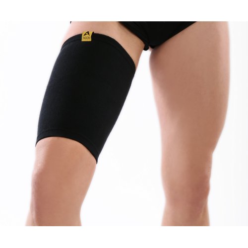 AGON Thigh Compression Sleeve Brace Support Compression Recovery Thighs Wrap Pain Relief for Sore Hamstring Groin Quad Sweat Men & Women Hip Injury Thigh Compressions Trimmer Active Sports (Small)