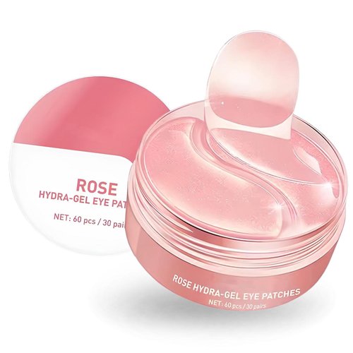 Reatowrol 30 Pairs Under Eye Patches for Dark Circles, Rose Eye Masks for Dark Circles and Puffiness Under Eye Treatment, Reduce Wrinkles Puffy & Bags, Anti-Aging Moisturizing