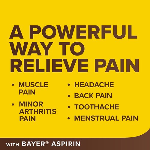 Bayer Genuine Aspirin 325mg Coated Tablets, Pain Reliever and Fever Reducer, 200 Count