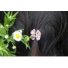 Yeshan Rhinestone and Crystal Metal Jaw Claw Hair Clip,Small Butterfly Design Barrettes for Women,pack of 6.