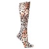 Celeste Stein Therapeutic Compression Socks, Brown Leopard River, 15-20 mmhg, 1-Pair