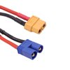 Treehobby 3PCS Male EC3 Plug to Female XT60 Plug Connector Adapter Cable Compatible with RC Car Truck Boat Airplane Lipo Battery ESC Charger(14awg 5cm)