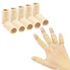 Finger Sleeves , Thumb Splint Brace For Finger Support, Breathable Elastic Finger tape, Compression pression Protector For Reliving Pain, Triggger Finger, Compression Aid For Sports, 10PCS (Beige)