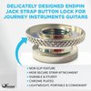 Journey Instruments Endpin Jack Strap Button Lock - SL01 Acoustic Guitar Strap Button Lock Secure Attachment, Compatible with Journey Pickups