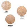 POPCODE Marbleized Baked Foundation Makeup, Balance and Brighten Color Correcting Powder Foundation - Buildable Light to Medium Coverage - Demi-Matte Natural Finish (#001 FAIR, 0.32 Oz)