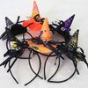 Halloween Witch Hat Headband Spiderweb Hairband for Halloween Costume Dress up Party Supplies Carnival Masquerade Cosplay(001)