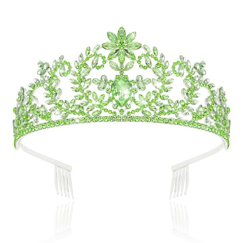 Ondder Green Crown Flower Crown for Women Girls