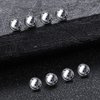 Xpircn 14G Titanium Dermal Anchor Tops Clear CZ Micro Dermal Piercing Jewelry 3mm 4mm 5mm Round Top 8PCS (5mm)