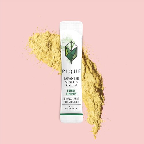 Pique Organic Sencha Tea Crystals - Supports Immunity, Energy - 14 Single Serve Sticks (Pack of 1)