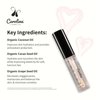 Carolina COSMETICS - Clear Quartz Lip Gloss with Sunflower Seed Oil - Hydrating, Vegan, Gluten-Free, Non-Sticky - With Cacao and Grape Seed Oils - Nourishing Formula for Luscious Lips - 5g/0.18oz