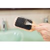 GranNaturals Hair Brush Cleaner - Rake Design for Pick Cleaning & Detangling Combs & Bristle Brushes - Durable Metal Wires, Ergonomic Wooden Handle - Quick Hair, Dust & Lint Remover Tool for Brushes