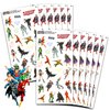 DC Comics Justice League Party Favors for Boys & Girls Bundle ~ 12 Pack Justice League Sticker Sheets for Kids Birthday Party Goodie Bags | Justice League Party Supplies
