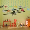 Airplane Party Decoration Hanging Swirls Retro Biplane Party Streamers Decor Supplies 24pcs Kids Birthday Party Decor Banner, Assembled and Ready to Use