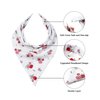 AWAYTR 3pcs Hair Bandana for Women Girls Hair Scarf Headband Bandana Double Layer Triangle Head Kerchief Boho Hair Band (White/Black/Pink)