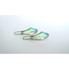 Generic 2 small crystal ab rhombus rhinestone hair clip barrettes fine hair
