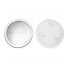 EMILYSTORES 5X Magnifying Cosmetic Mirror Clear Frame with 3 Suction Cups Fixture 7" Makeup Mirror 1PC