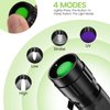 MOWETOO UV Flashlight, 2 in 1 395 nm LED Flashlight with UV Black Light & White Light, 500LM, 4 Modes & Waterproof Pet Urine Detector (1 Pack)
