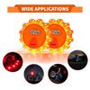 Markstor 6-Pack LED Road Flare Car Emergency Kit,Magnetic Base & Hook Road Flares Safety Light With 9 Flashing Modes,Roadside Flares Emergency Lights For Vehicles (6 Pack)