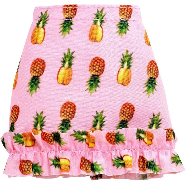 Doll Fashion Clothing Mini Skirts, 3-Pack Bundle with Stickers (Doll Accessories)