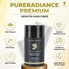 PureRadiance Hair Fiber for Thinning Hair - Quick Solution for Thicker, Fuller-Looking Hair - Strong Hold, No Itching, & Sweat Proof - Advanced Hair Building Fibers for Instant Volume (White)
