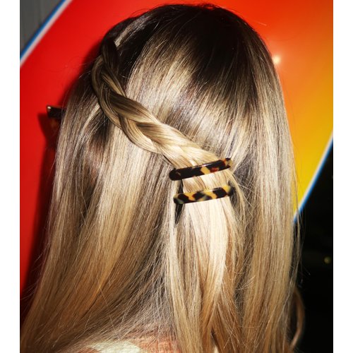 Camila Paris CP2240/2 French Hair Barrettes Clips for Women, Handmade, Girls Side Slide-in Barrette Clip, Hair Accessories for Women. Strong Hold No Slip Grip Fashion Durable Styling, Made in France