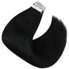 Sunny Hair Black Tape in Hair Extensions Human Hair Tape in Extensions Jet Black Invisible Tape in Extensions Hair Extensions Real Human Hair Black Hair Extensions 10pcs 20inch