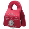 GM CLIMBING Red Micro Prusik Minding Pulley 25kN CE UIAA Certified 12mm Single Pulley Mobile Side Plates for Arborist Rigging Climbing Rescue One Unit