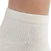 Ames Walker AW Style 141A Coolmax 8-15 mmHg Mild Compression Ankle Socks White Medium