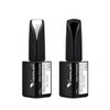 VENALISA 2Pcs 15ml Black White Gel Nail Polish Kit, Nail Gel Polish Set Soak Off UV LED Nail Art Starter Manicure Salon DIY at Home