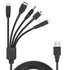 Xahpower 5 in 1 USB Charger Cable for Nintendo DS Lite/Wii U/New 3DS XL,3DS XL,2DS,Dsi XL,NDS/GBA SP(Gameboy Advance sp),PSP 1000 2000 3000