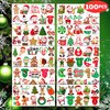 10 Sheets Christmas Baby Shower Temporary Tattoos Stickers Santa Baby Themed Birthday Party Decorations Supplies Favors Decor Winter Xmas Santa for Women Kids Adults Gifts Prizes Rewards