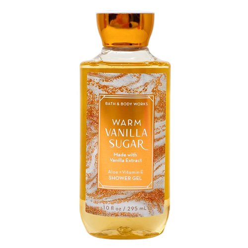 Bath & Body Works Warm Vanilla Sugar 2 Piece Body Wash Gift Set Bundle with a Natural Oats Bar Soap - Full Size