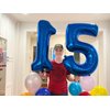 Navy Blue Number 15 Balloon 40 inch, 15 Number Balloon, 15th Navy Blue Birthday Decorations, 15 Year Old Girls Boys Blue Party Supplies