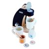 Hape Wooden Black Coffee Maker Kitchen Set with Accessories| Pretend Play Toy Set for Kids Ages 3 Years and Up