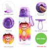 Home Tune Cute Water Bottle for School Kids Girls Boys, BPA FREE & Leak Proof & Easy Clean, 24oz / 700ml - Sloth