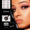Eyebrow Stamp Stencil Kit Eyebrow Pomade Waterproof Eye Brow Stamping Kit Brow Stamp Trio Kit 10 Eyebrow Stencils With Dual Ended Brow Brush Perfect Natural Brow Pomade Eyebrow Kit Dark Brown