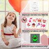 Partywind 204 Styles Glow Valentine's Day Tattoos for Kids Classroom, Individually Wrapped Sheets Valentines Temporary Tattoos for Party Supplies Favors Decorations, Heart Decor Tattoo Stickers