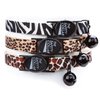 Meow Town Zebra-Print Nylon Cat Collar, 8–12 inch