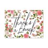 Chalkboard Floral Thank You Card Pack / 36 Thanks Greeting Cards / 6 Chic Floral Chalkboard Designs / 3 1/2" x 4 7/8" Thank You Note Cards/Made In The USA