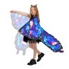 plainshe Halloween Costumes for Girls，Butterfly Wings Kids, Fairy Wings Blue，3PCS Butterfly Costume Set.