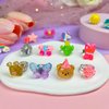 ELEMIRSA Little Girl Jewel Rings in Box, Girl Princess Pretend Play and Dress Up Rings, Toddler Girl Birthday Gifts, Adjustable, No Duplication, 28pcs