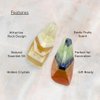 Earth & Home Rocksoap Bar Soap-Gemstone Soaps with Real Crystals Inside- Moisturizing & Scented Fancy Soap Gift for Women- Crystal Soap with Natural Ingredients & Essential Oil- Christmas soap gift
