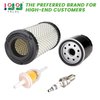 10L0L Golf Cart Tune Up Kit for EZGO TXT 2010 Up & EZGO RXV 2008 Up Gas Models with 4 Cycle Kawasaki 13.5 hp Engines with Air Filter Oil Filter Fuel Filter Spark Plug, Engine Maintenance Kit for EZGO