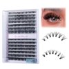 SUMFORMI lash cluster eyelash extensions 280pcs wispy eyelash cluster lashes wispy individual lashes cluster eyelashes cluster lashes natural cat eye cluster lashes D curl 8-16MM for Beginner 30D+40D