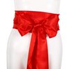 SATINIOR Sash Belt Pirate Sash Desert Prince Sash Long Silk Sash for Costume Accessories, 5.5 Inch Wide, 140 Inch Long (Red, 3)