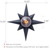 VILUXY Flush Mount Ceiling Light, Black Star Light Fixtures Ceiling for Hallway, Entryway, Study Room, Bedroom