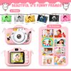 Kids Selfie Camera Toys for 3 4 5 6 7 8 9 10 11 12 Year Old Girls，Christmas Birthday Festival Gift for Kids Camera for Kids Upgrade Digital Camera with 32GB SD Card