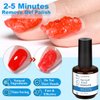 LOUINSTIC Gel Polish Remover, Gel Remover Kit Includes Cuticle Oil and Nail Polish Remover Tool No Soaking or Wrapping Removes Gel Polish in 2-5 Minutes